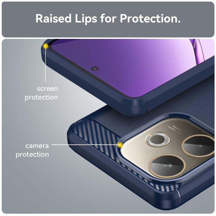 For OPPO A5 Pro 5G Global Carbon Fiber Brushed Texture TPU Phone Case