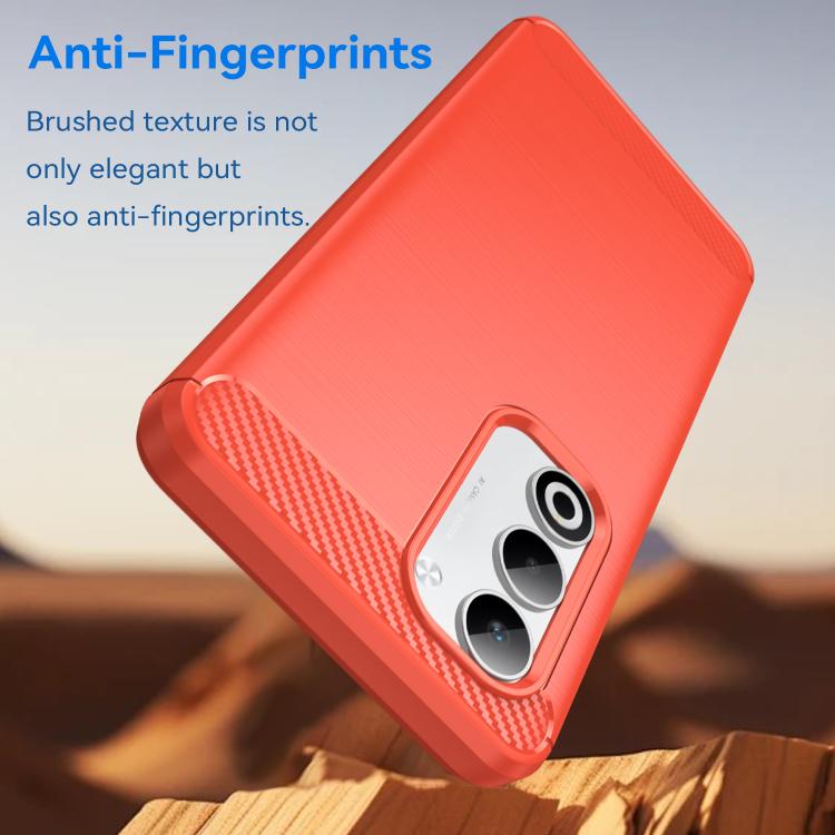 For OPPO A5 4G Global Carbon Fiber Brushed Texture TPU Phone Case