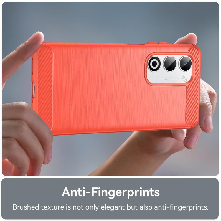 For OPPO A5 4G Global Carbon Fiber Brushed Texture TPU Phone Case