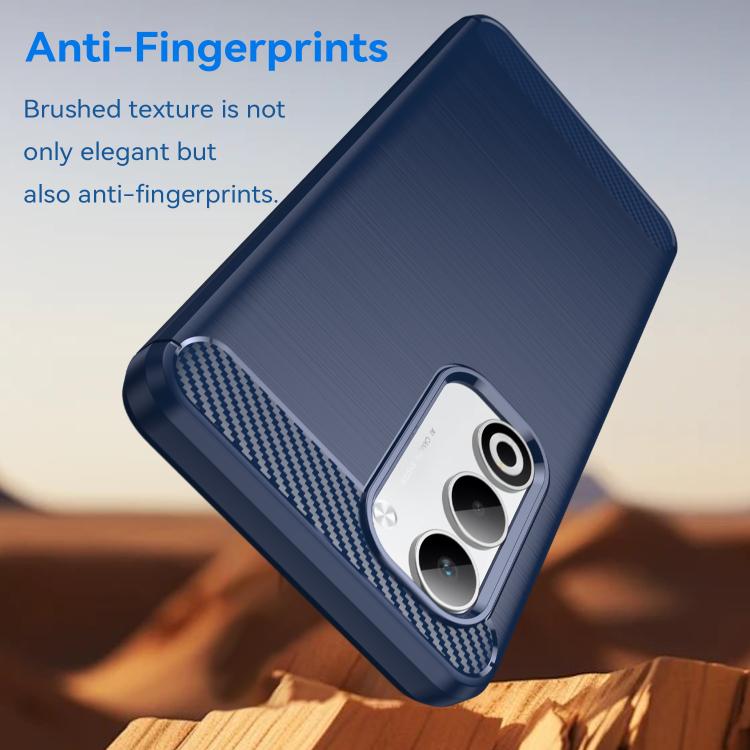 For OPPO A5 5G Global Carbon Fiber Brushed Texture TPU Phone Case