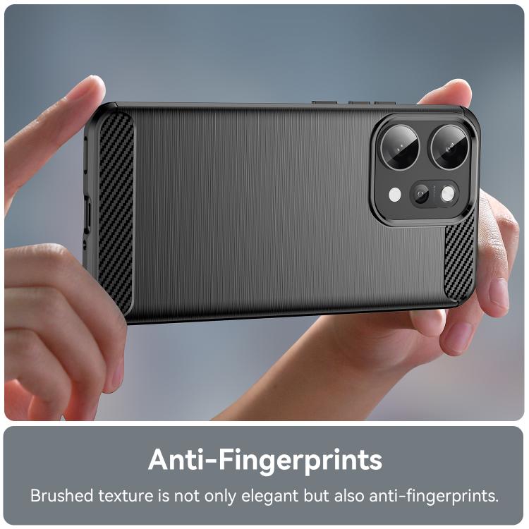 For OPPO Reno14 Pro Global Carbon Fiber Brushed Texture TPU Phone Case