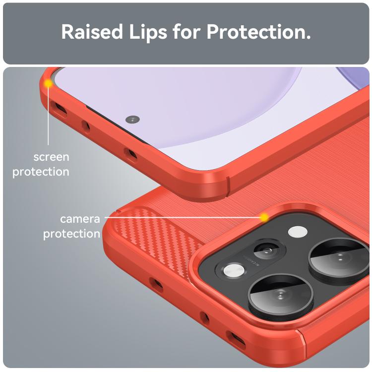For OPPO Reno14 Pro Global Carbon Fiber Brushed Texture TPU Phone Case
