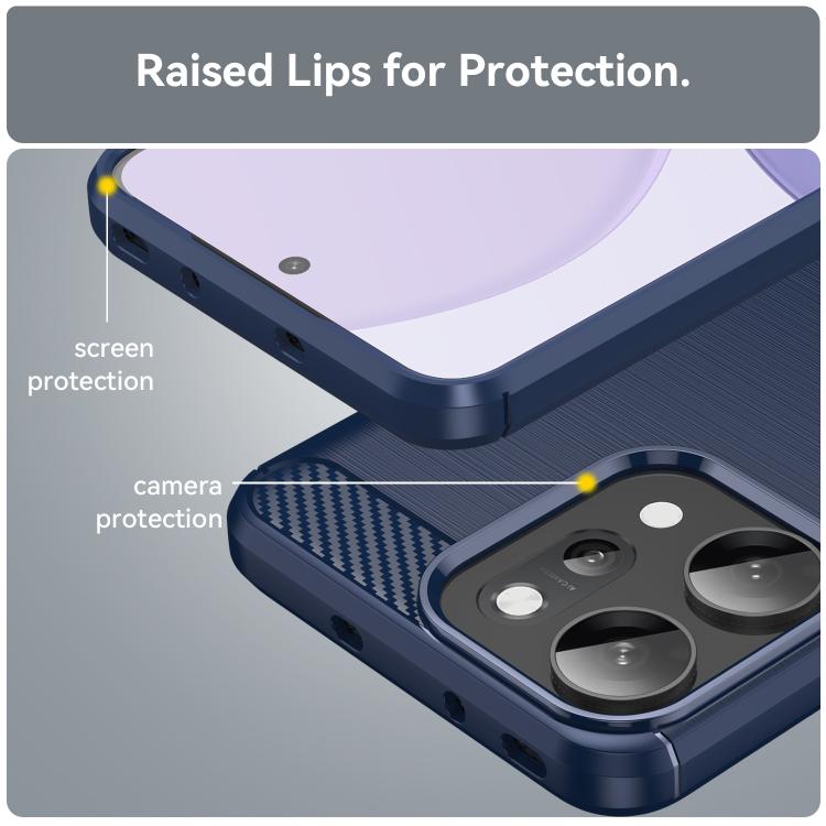 For OPPO Reno14 Pro Global Carbon Fiber Brushed Texture TPU Phone Case