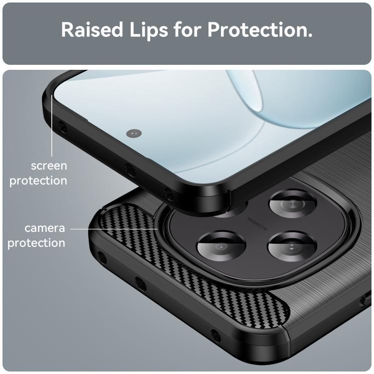 For OPPO F31 Pro 5G Carbon Fiber Brushed Texture TPU Phone Case