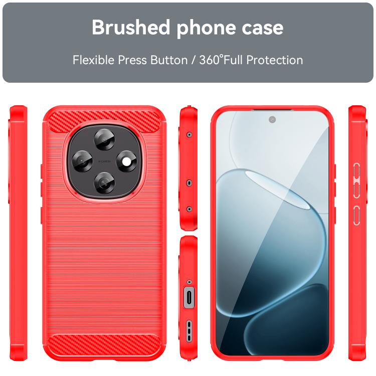 For OPPO F31 Pro 5G Carbon Fiber Brushed Texture TPU Phone Case