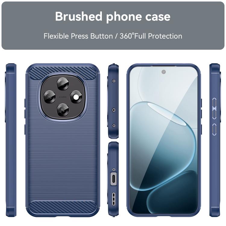 For OPPO F31 Pro 5G Carbon Fiber Brushed Texture TPU Phone Case