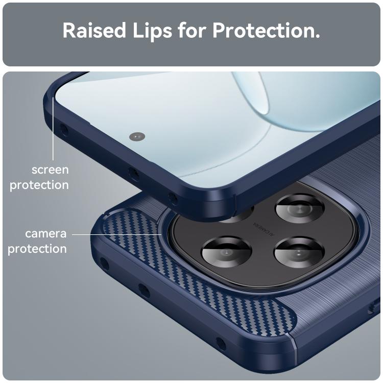 For OPPO F31 Pro 5G Carbon Fiber Brushed Texture TPU Phone Case