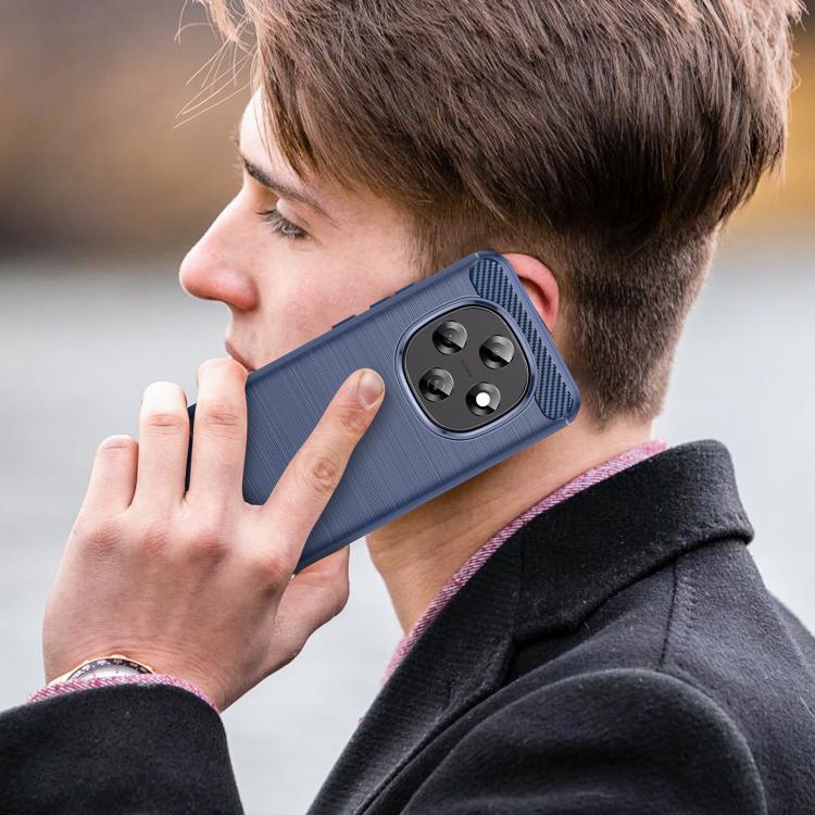 For OPPO F31 Pro 5G Carbon Fiber Brushed Texture TPU Phone Case