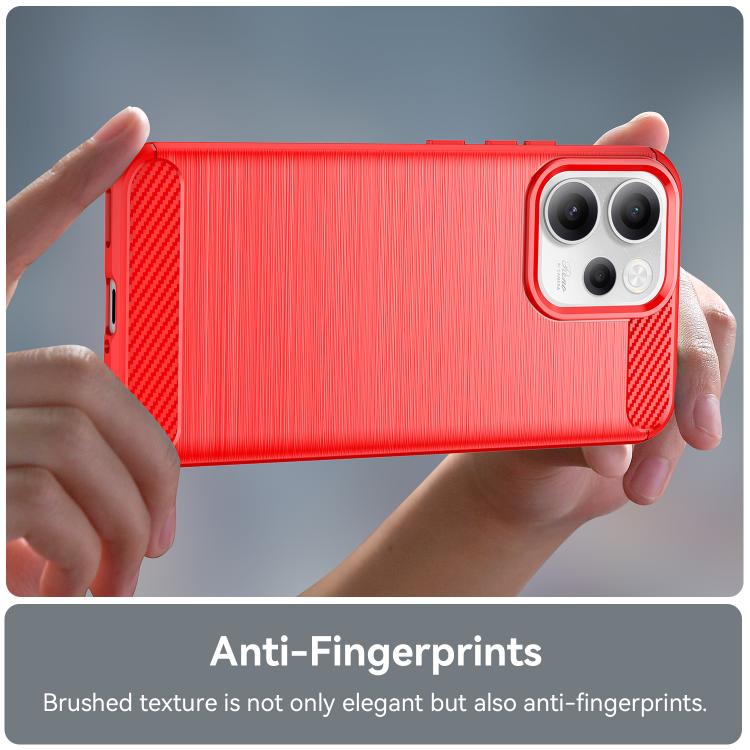 For OPPO Reno15 F 5G Carbon Fiber Brushed Texture TPU Phone Case