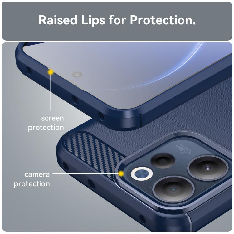 For OPPO Reno15 F 5G Carbon Fiber Brushed Texture TPU Phone Case