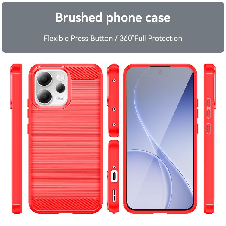 For OPPO Reno15 FS 5G Carbon Fiber Brushed Texture TPU Phone Case