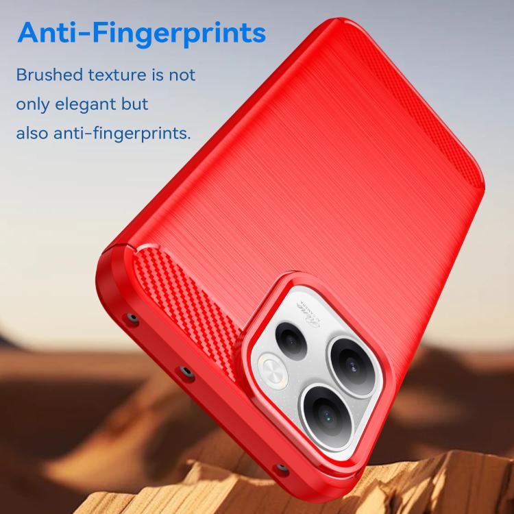 For OPPO Reno15 FS 5G Carbon Fiber Brushed Texture TPU Phone Case