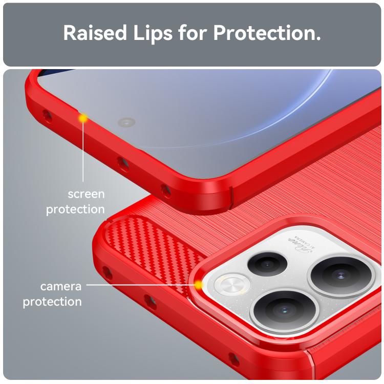 For OPPO Reno15 FS 5G Carbon Fiber Brushed Texture TPU Phone Case