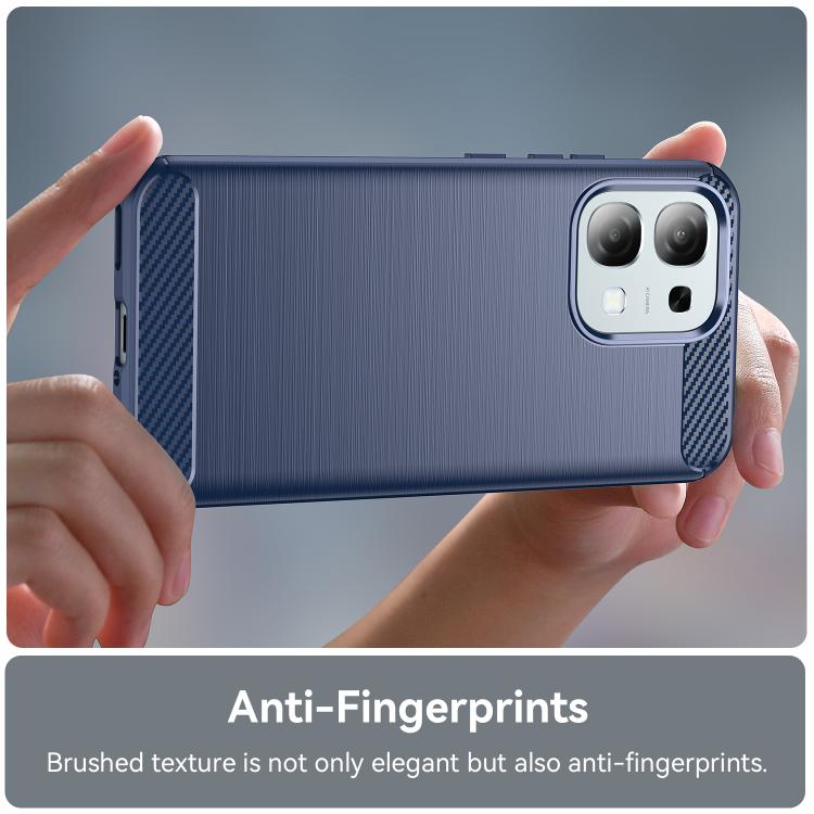 For OPPO A6 5G Carbon Fiber Brushed Texture TPU Phone Case