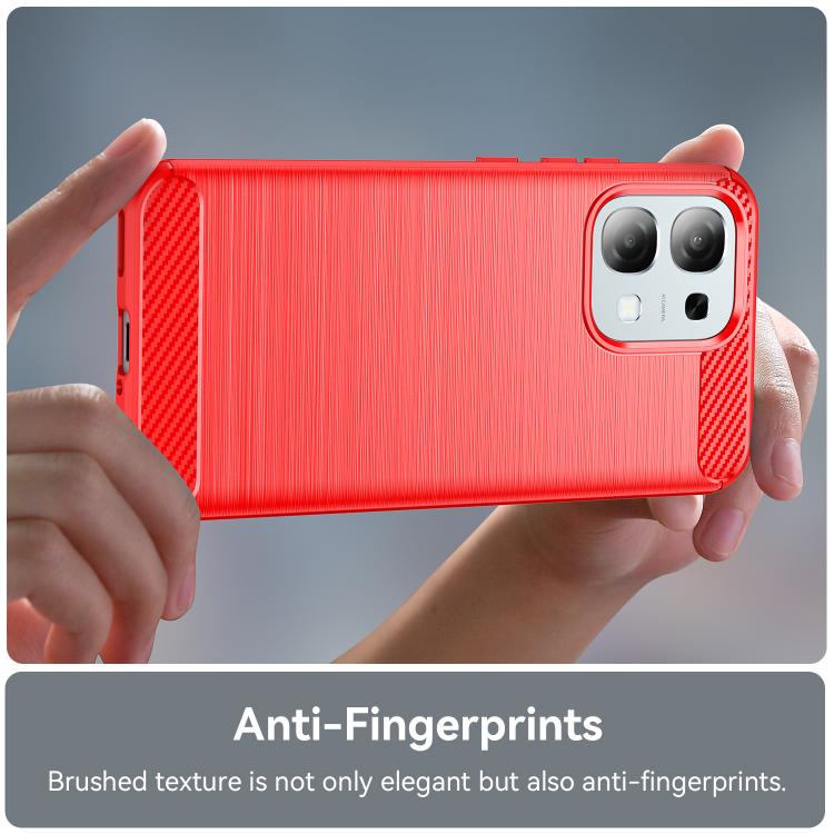 For OPPO A6 Pro 5G Global Carbon Fiber Brushed Texture TPU Phone Case