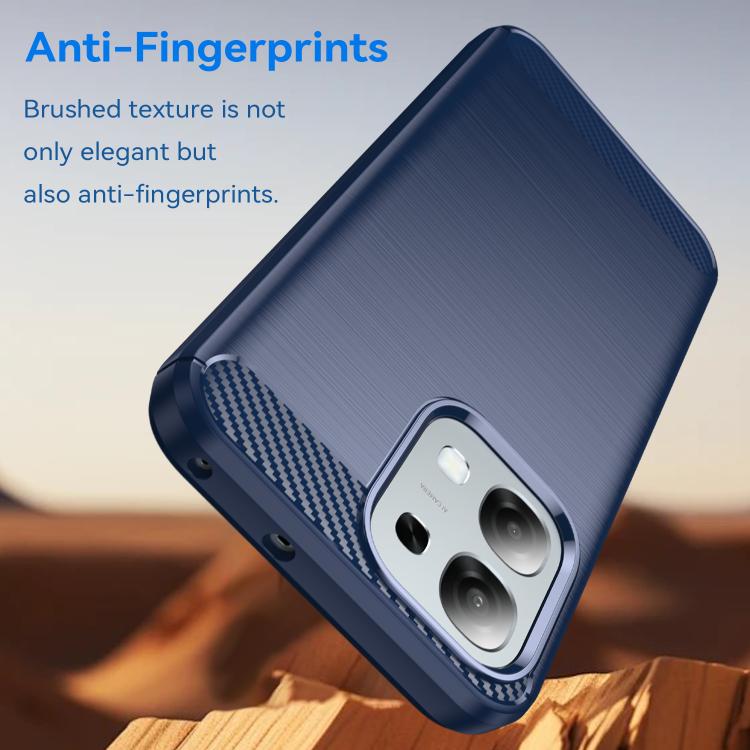 For OPPO A6 Pro 5G Global Carbon Fiber Brushed Texture TPU Phone Case