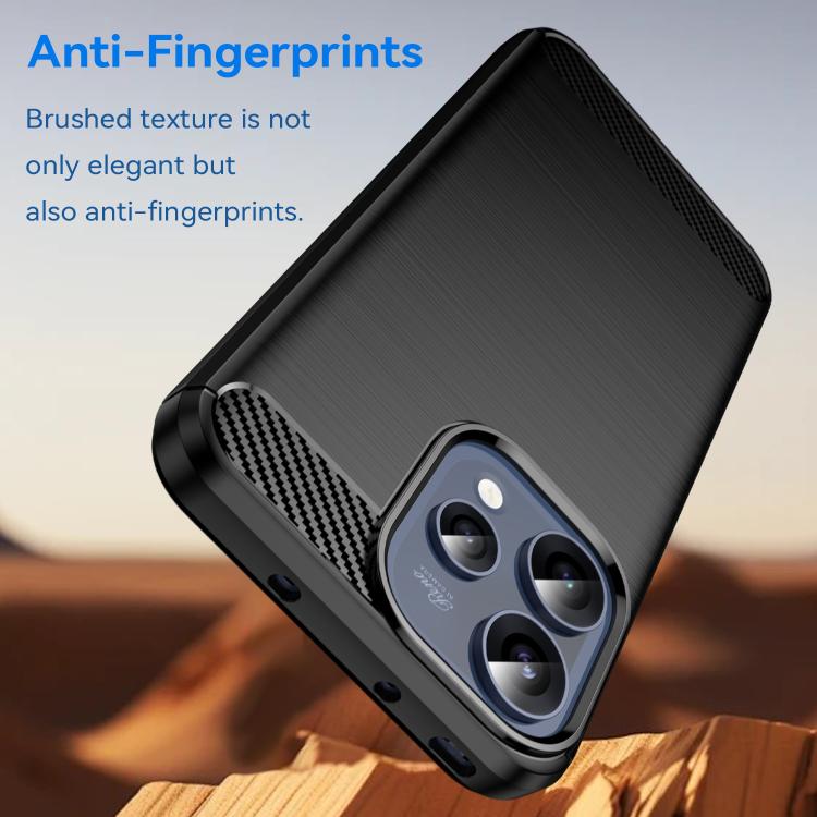 For OPPO Reno15 5G Global Carbon Fiber Brushed Texture TPU Phone Case