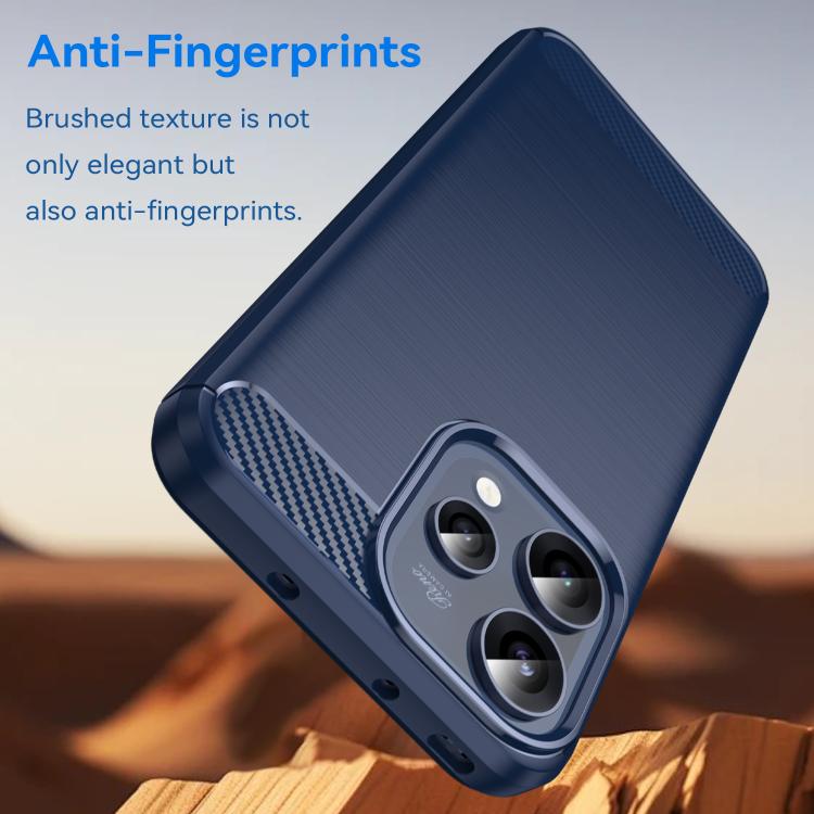 For OPPO Reno15 5G Global Carbon Fiber Brushed Texture TPU Phone Case
