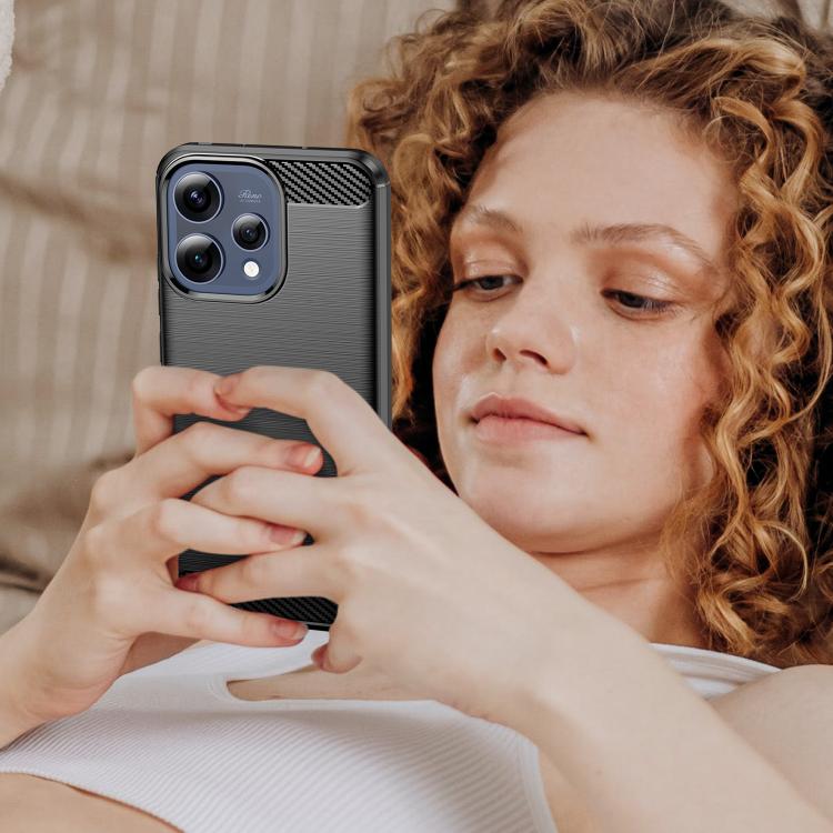 For OPPO Reno 15C 5G Carbon Fiber Brushed Texture TPU Phone Case