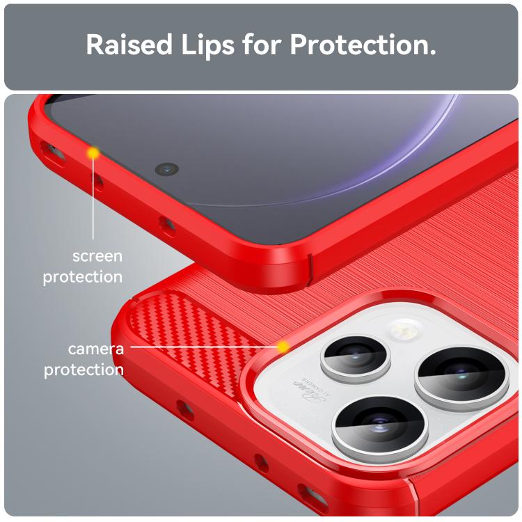 For OPPO Reno 15C 5G Carbon Fiber Brushed Texture TPU Phone Case