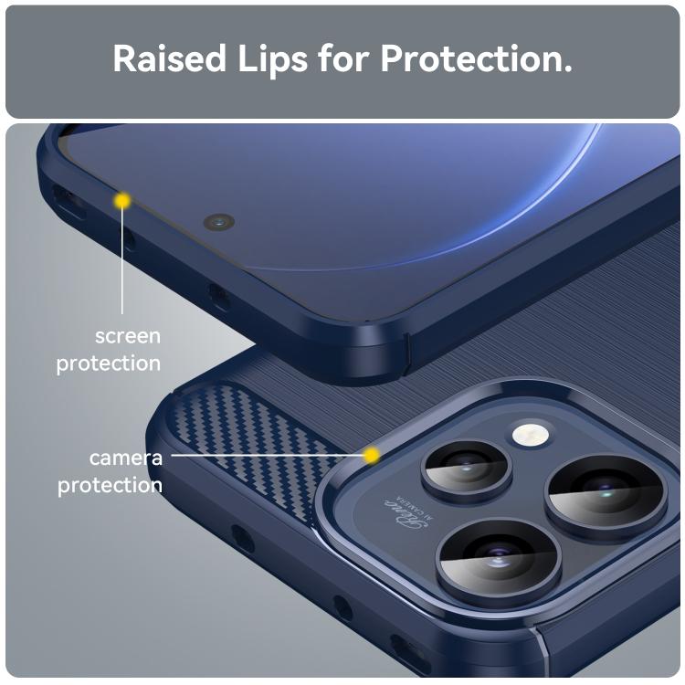 For OPPO Reno 15C 5G Carbon Fiber Brushed Texture TPU Phone Case
