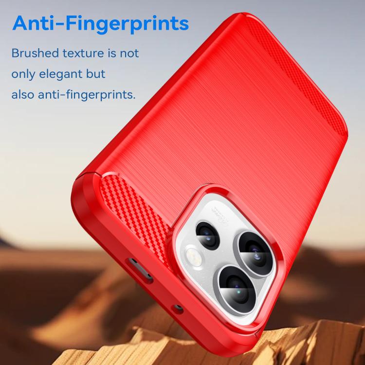 For OPPO Reno15 Pro 5G Global Carbon Fiber Brushed Texture TPU Phone Case