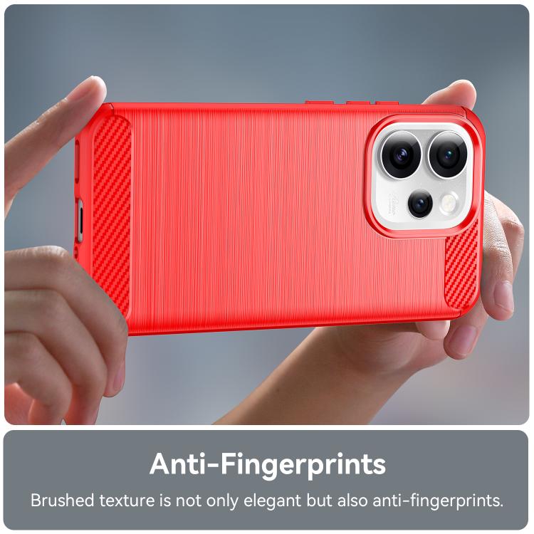 For OPPO Reno15 Pro 5G Global Carbon Fiber Brushed Texture TPU Phone Case