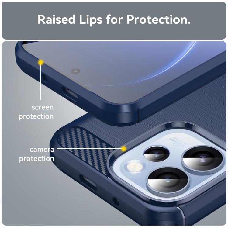 For OPPO Reno15 Pro 5G Global Carbon Fiber Brushed Texture TPU Phone Case