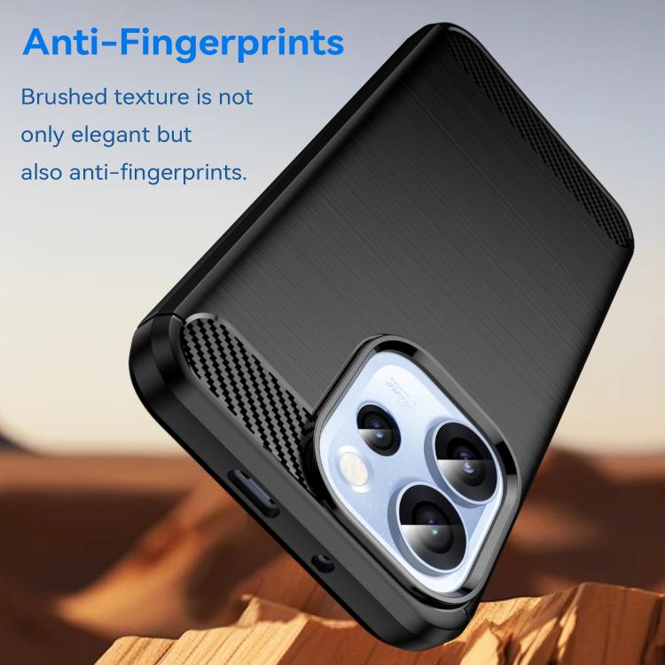 For OPPO Reno15 Pro Mini 5G Carbon Fiber Brushed Texture TPU Phone Case