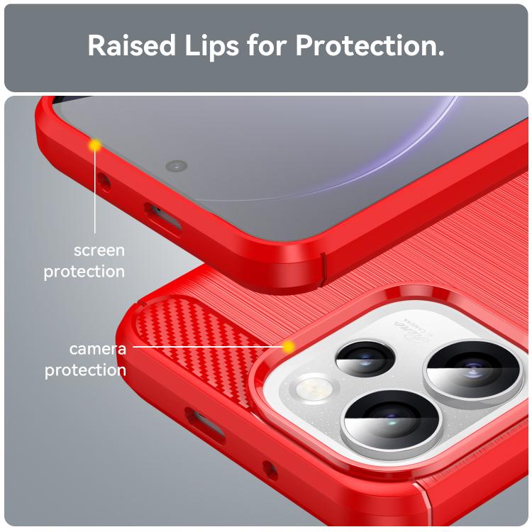 For OPPO Reno15 Pro Mini 5G Carbon Fiber Brushed Texture TPU Phone Case