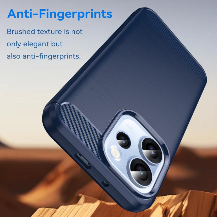 For OPPO Reno15 Pro Mini 5G Carbon Fiber Brushed Texture TPU Phone Case