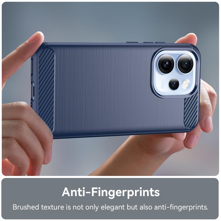 For OPPO Reno15 Pro Mini 5G Carbon Fiber Brushed Texture TPU Phone Case