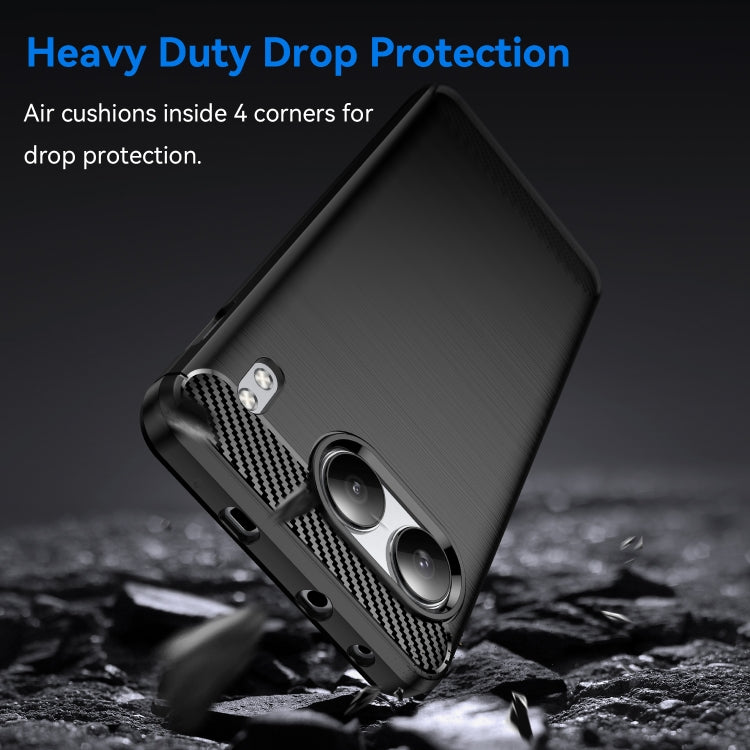 For OnePlus Nord 4 Carbon Fiber Brushed Texture TPU Phone Case