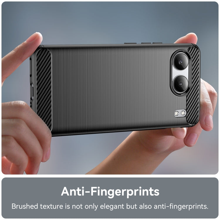 For OnePlus Nord 4 Carbon Fiber Brushed Texture TPU Phone Case