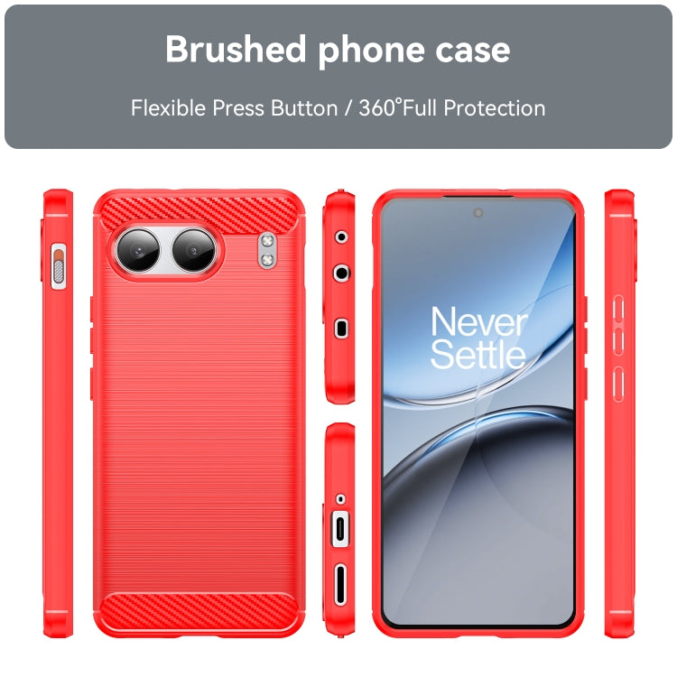 For OnePlus Nord 4 Carbon Fiber Brushed Texture TPU Phone Case