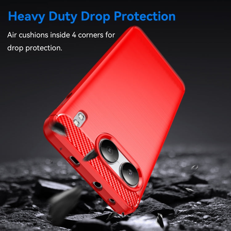 For OnePlus Nord 4 Carbon Fiber Brushed Texture TPU Phone Case