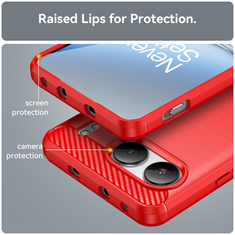 For OnePlus Nord 4 Carbon Fiber Brushed Texture TPU Phone Case
