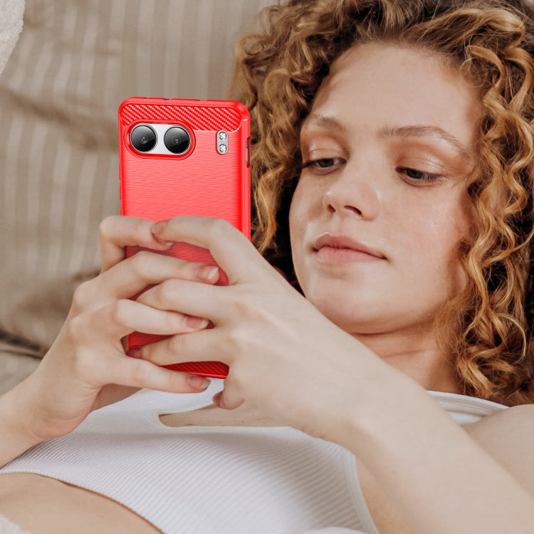 For OnePlus Nord 4 Carbon Fiber Brushed Texture TPU Phone Case
