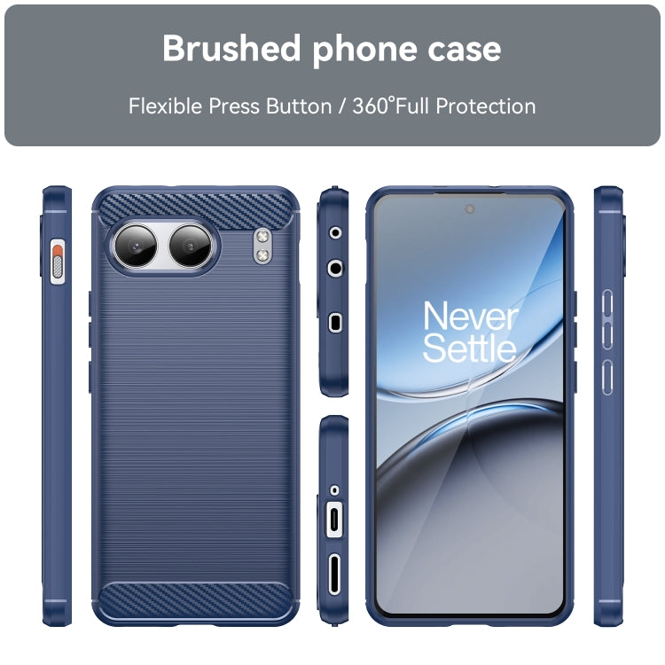 For OnePlus Nord 4 Carbon Fiber Brushed Texture TPU Phone Case