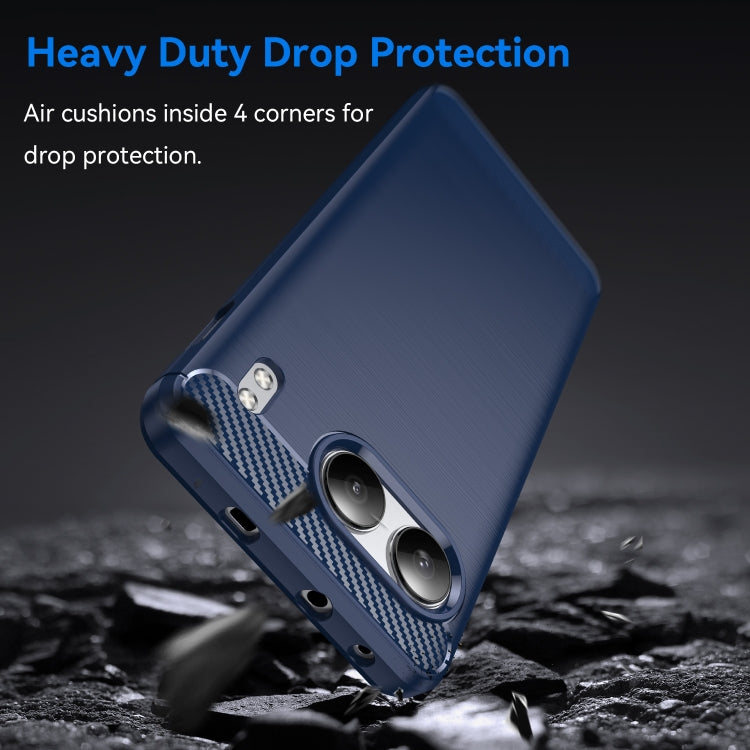 For OnePlus Nord 4 Carbon Fiber Brushed Texture TPU Phone Case