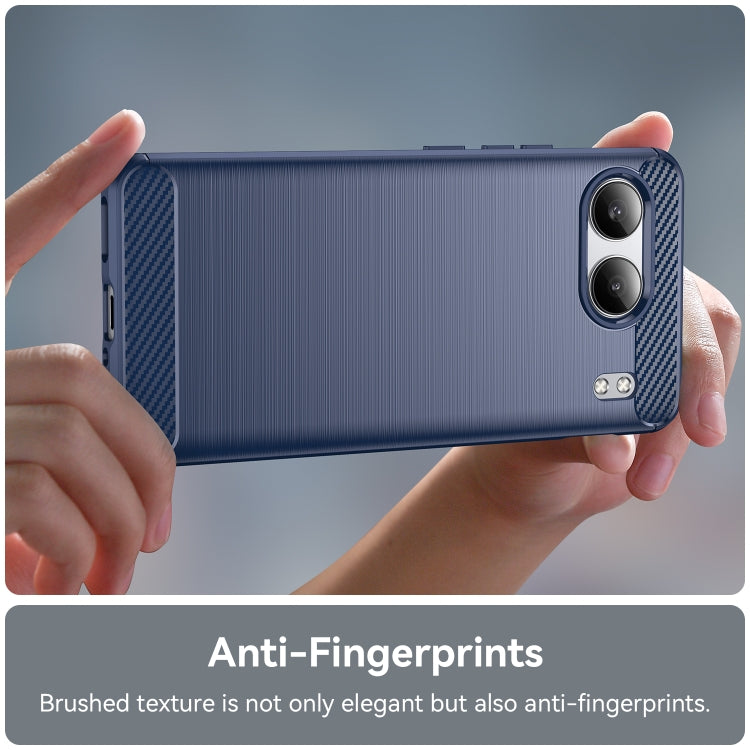 For OnePlus Nord 4 Carbon Fiber Brushed Texture TPU Phone Case