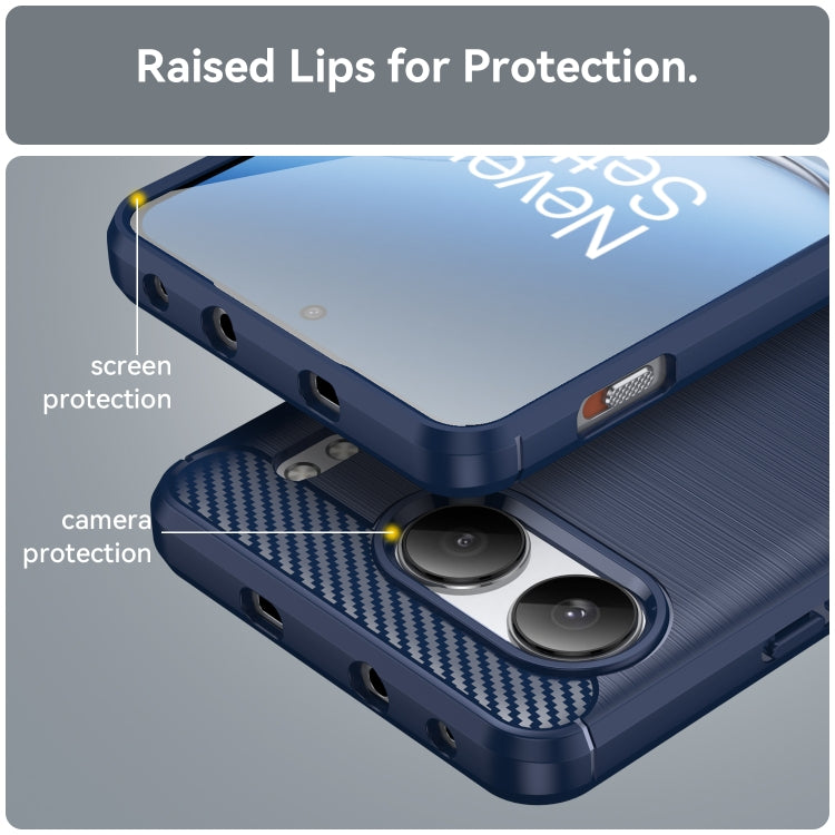 For OnePlus Nord 4 Carbon Fiber Brushed Texture TPU Phone Case