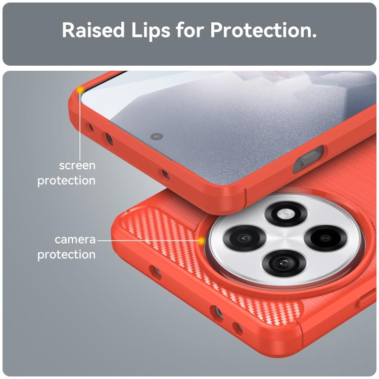 For OnePlus 13R Carbon Fiber Brushed Texture TPU Phone Case