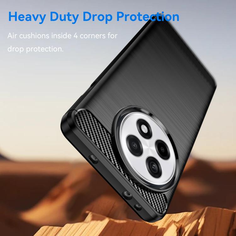 For OnePlus Ace 5 5G Carbon Fiber Brushed Texture TPU Phone Case