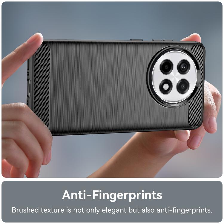 For OnePlus Ace 5 5G Carbon Fiber Brushed Texture TPU Phone Case