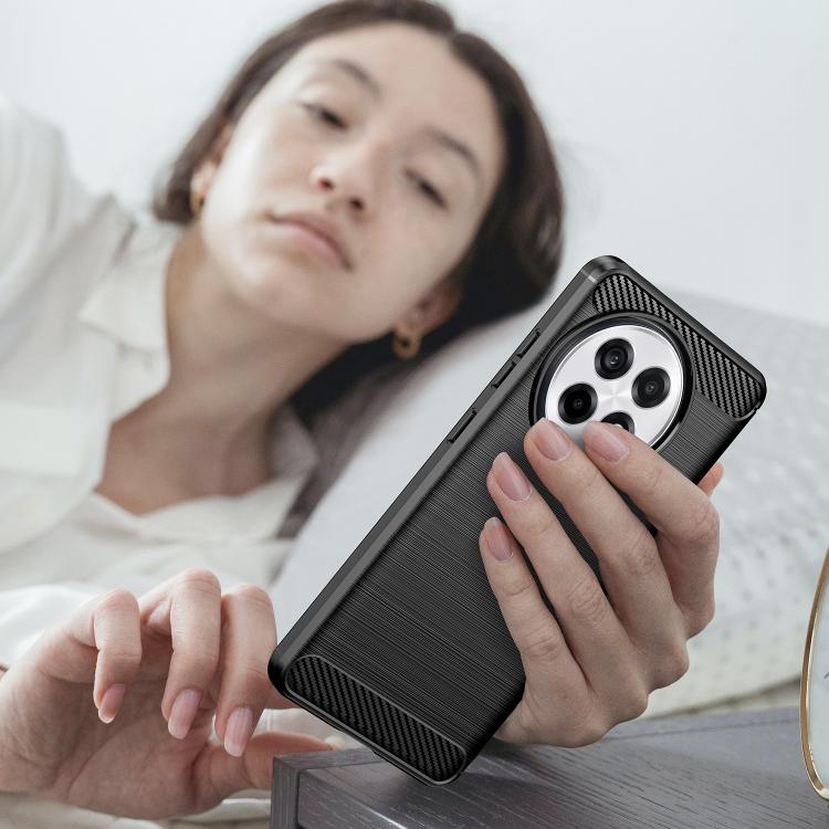 For OnePlus Ace 5 5G Carbon Fiber Brushed Texture TPU Phone Case