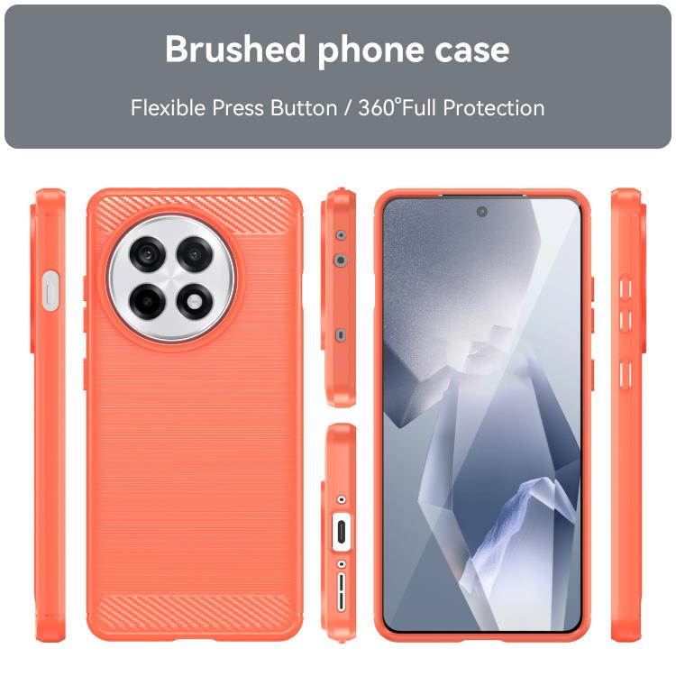 For OnePlus Ace 5 5G Carbon Fiber Brushed Texture TPU Phone Case