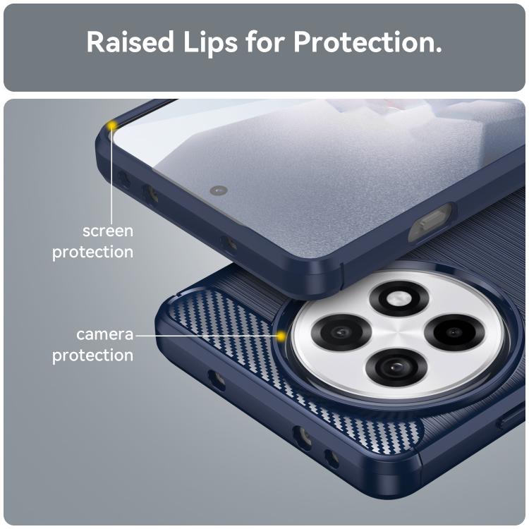 For OnePlus Ace 5 5G Carbon Fiber Brushed Texture TPU Phone Case