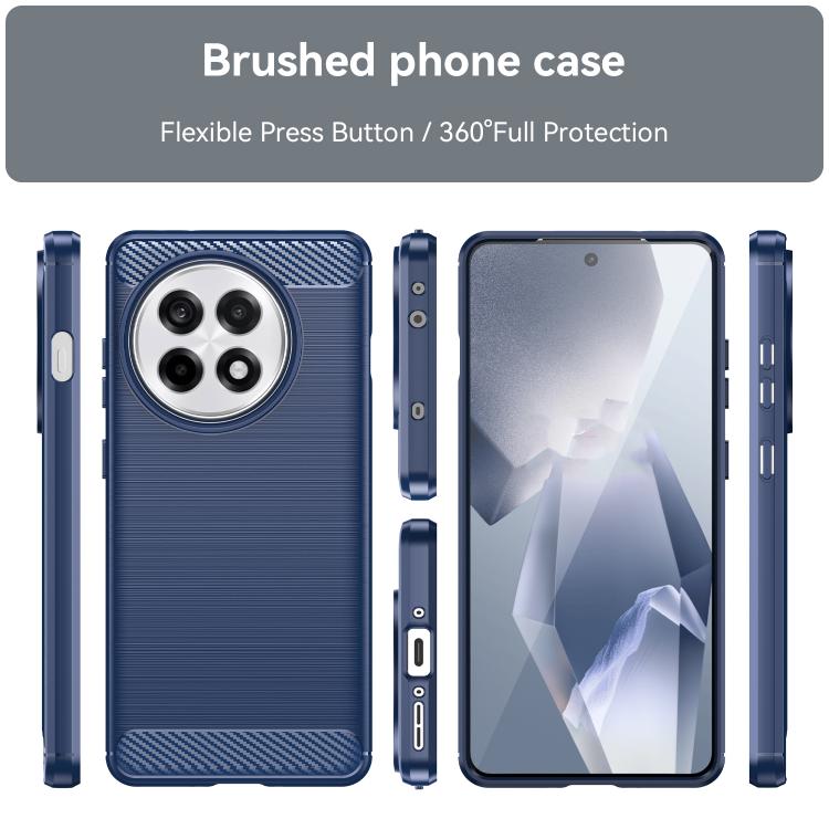 For OnePlus Ace 5 Pro 5G Carbon Fiber Brushed Texture TPU Phone Case
