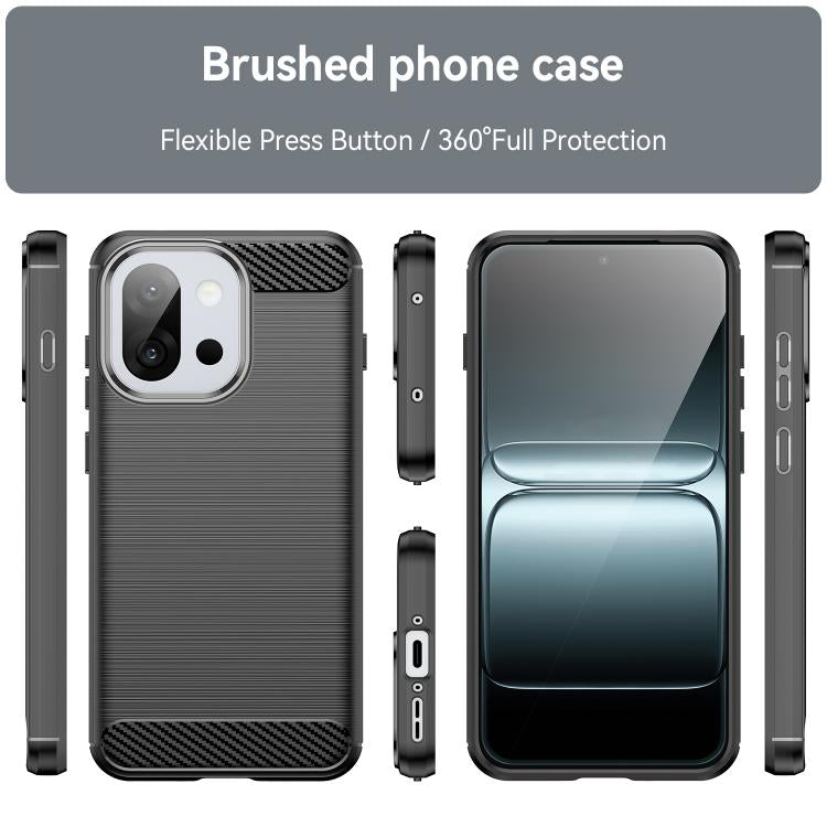 For OnePlus 13T Carbon Fiber Brushed Texture TPU Phone Case
